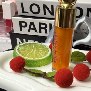 Batluxe Golden Sunset orange gold high shine lip gloss