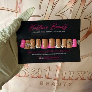 Batluxe Press-On Nails – Pink Heiress